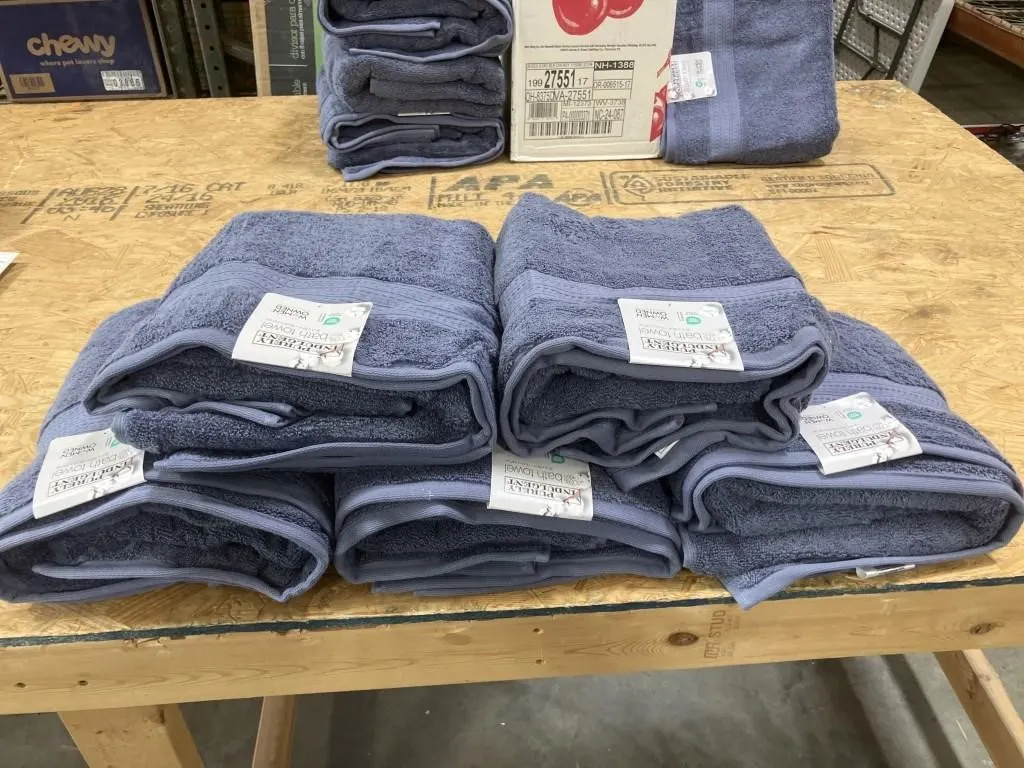 Purely Indulgent 100% cotton 30"x 58" set of 5