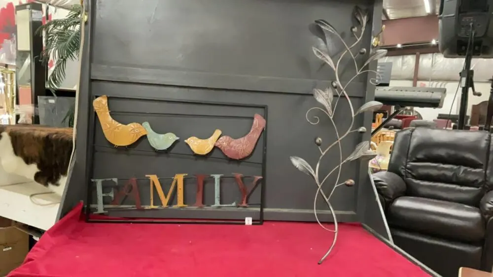 (2) METAL WALL ART