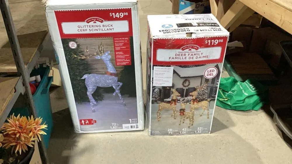 SHELF #14 - (2) OUTDOOR CHRISTMAS DECORATIONS