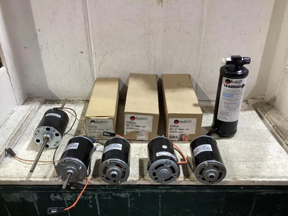 (4) FILTER-DRYER-RECEIVER & (5) 12V MOTORS