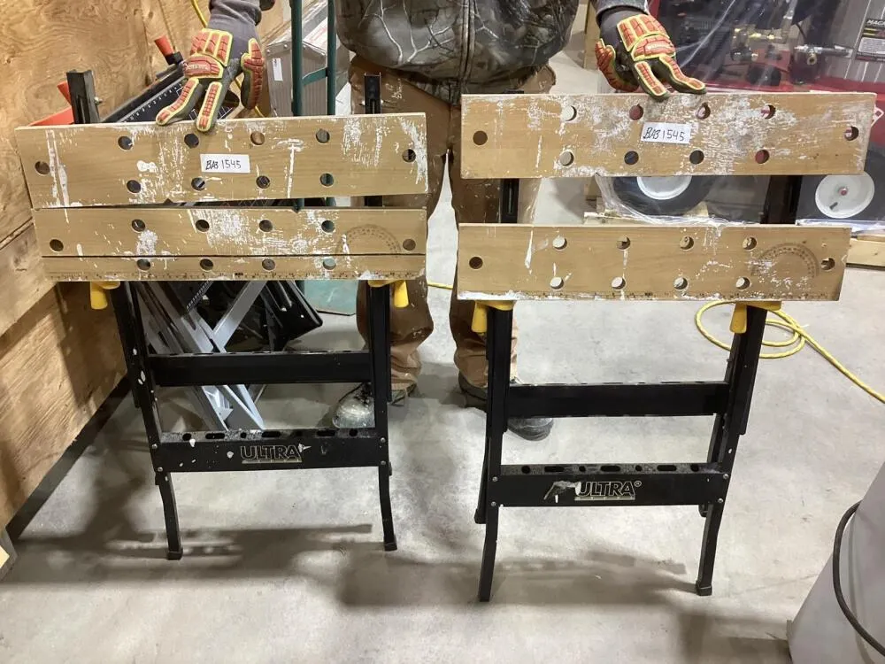 (2) ULTRA FOLDABLE WORK BENCHES