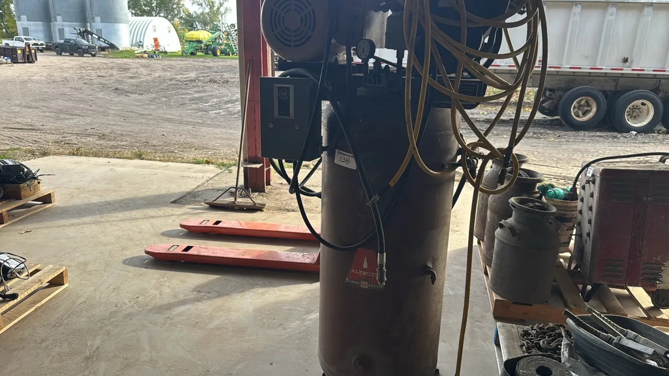 Alemite horizontal air compressor