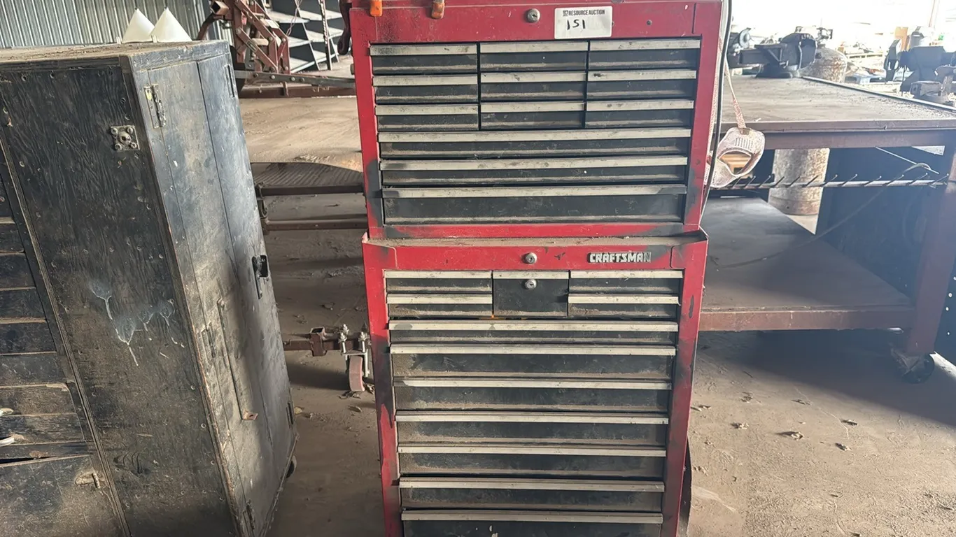 Craftsman portable tool box w/ quantity of assorted tools