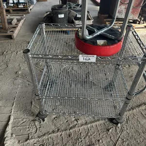 Portable steel basket cart