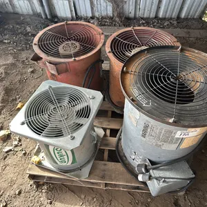 Caldwell 18" 5hp single phase bin fan w/ Sukup 12" single phase bin fan & 2) Coop 18" bin fans