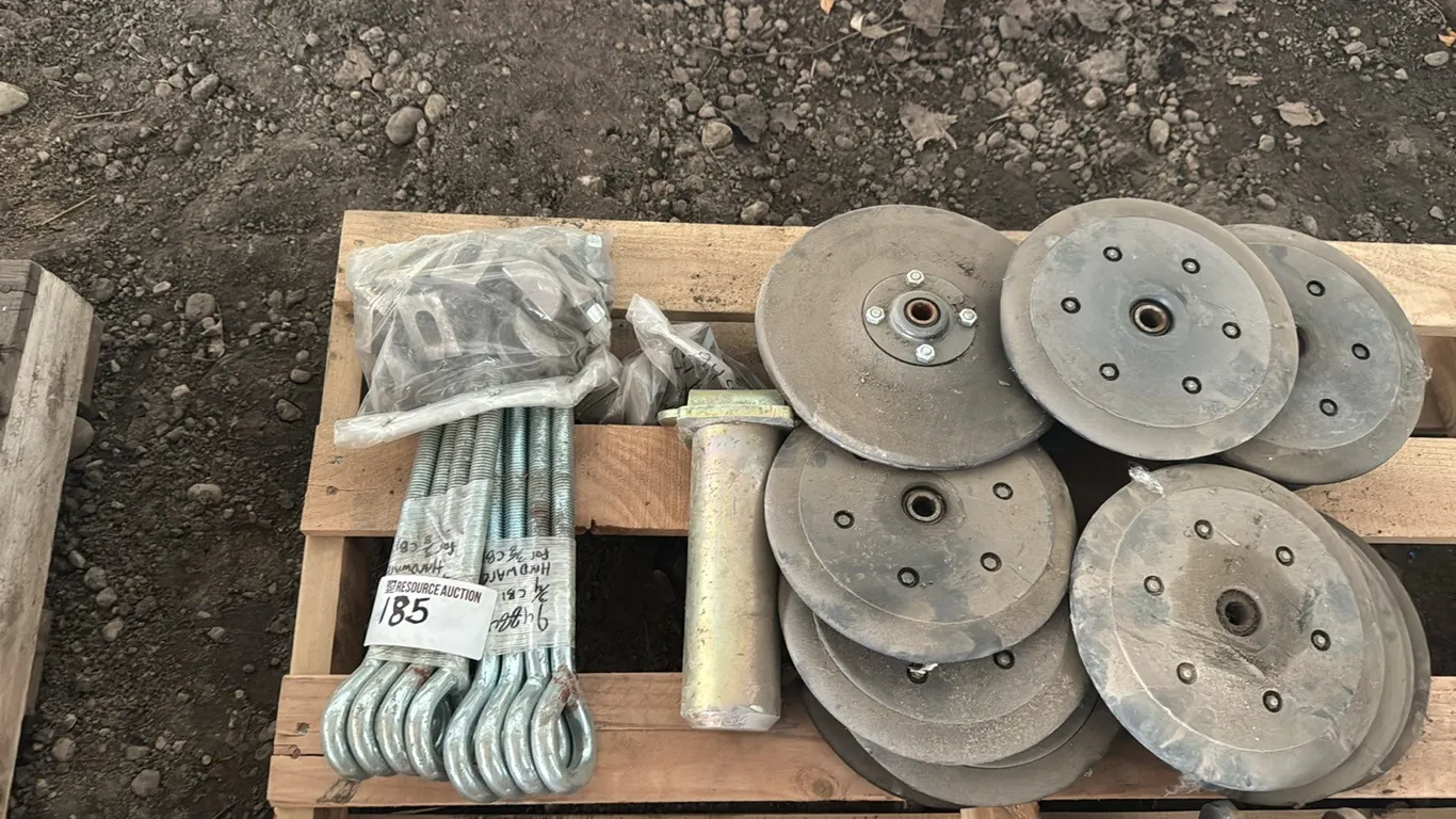 8) 34" I-bolts w/ drop pin & closing wheels