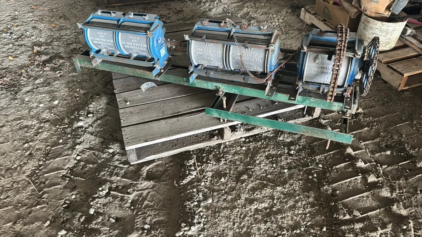 John Blue anhydrous pumps on bracket