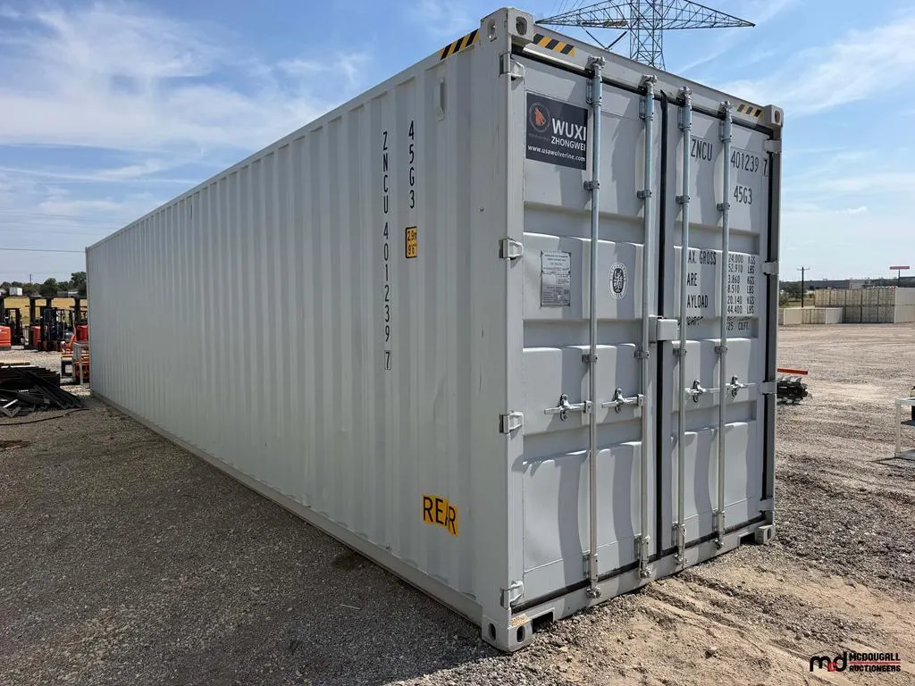 2026 40' High Cube Shipping Container
UNRESERVED