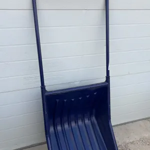 Garant Made in Canada Blue Snow Pusher Shovel with Metal Wear Strip