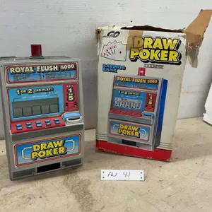 Radica Royal Flush 5000 Draw Poker Electronic Game and Savings Bank with Original Box