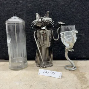 Lord of the Rings Goblet, 8 1/2” Tall Liquor Bottle Cat Holder, Barbicide Container