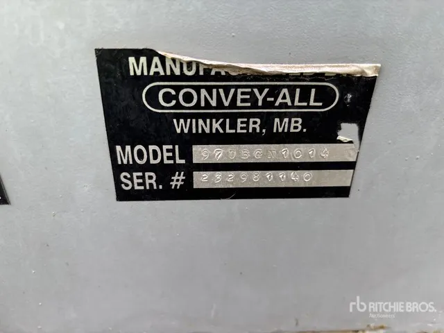 1981 Convey-All 97UBGN1014 10 in x 15 ft Transfer Grain Conveyor