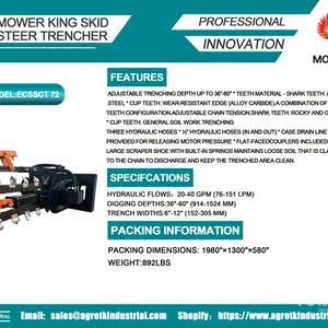 2026 Mower King ECSSCT72 60 in Skid Steer Trencher (Unused)