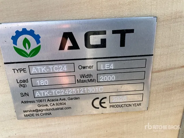 2006 AGT ATK-TC24 Tire Changer (Unused)