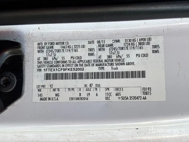 2015 Ford F-150 4x2 Extended Cab Pickup