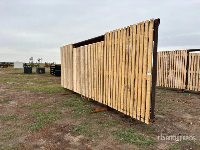 24 ft x 8 ft 10 in Heavy Duty Wind Fence (Unused)