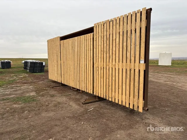 Quantity of (5) 24 ft x 8 ft 10 in Heavy Duty Wind Fence (Unused)