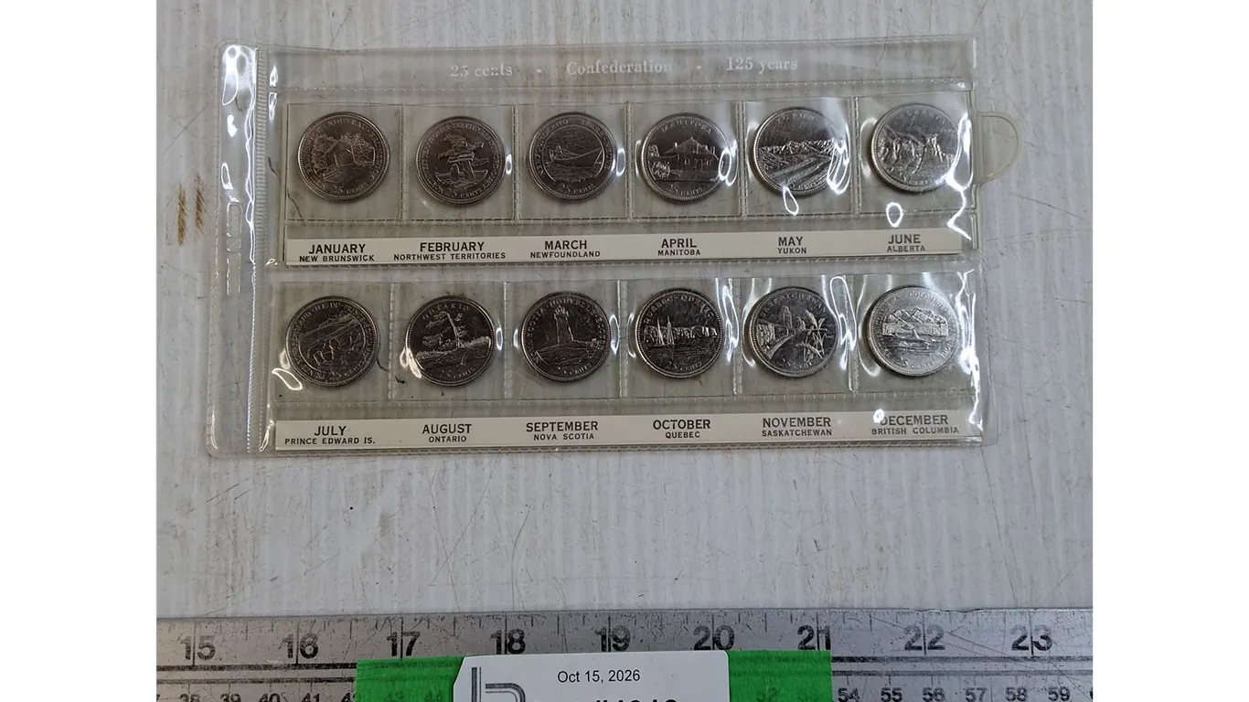 Canadian Confederation 125 Year Anniversary Quarters Set - Cannot Authenticate
