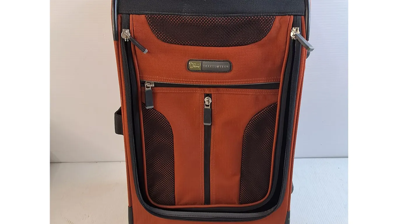 TravelTech Carry-On Rolling Suitcase 13x21x8", Pickup Only