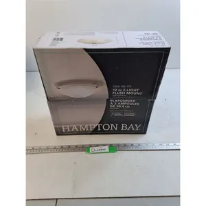 Hampton Bay 12" 2-Light Flush Mount Light Fixture - New Old Stock