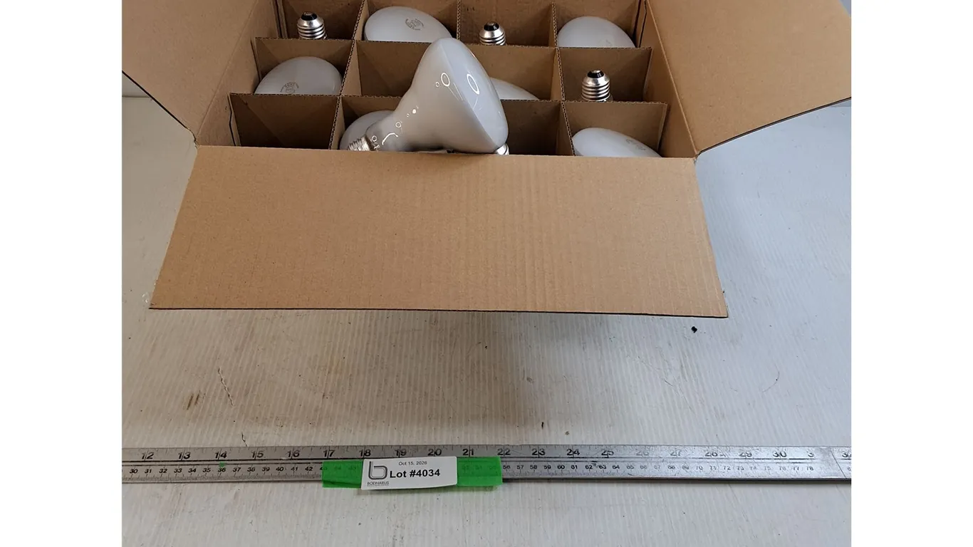 Box of (12) 65W 120V Flood Lights, Pickup Preferred
