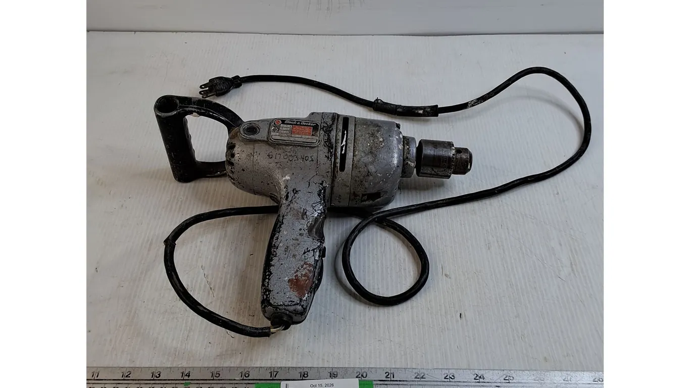 Vintage Black & Decker Power Drill - As Is