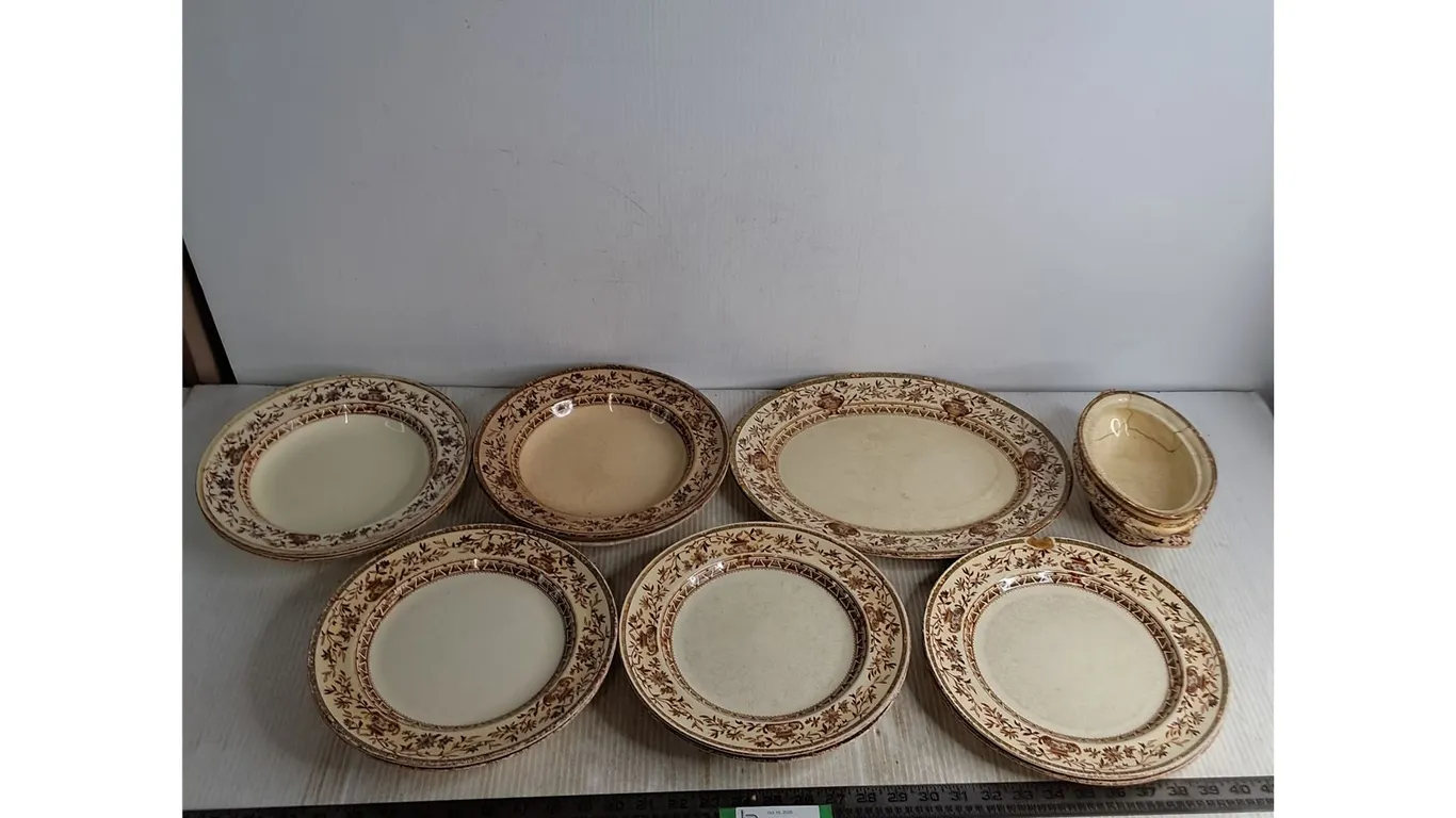 Vintage 12 Piece Set of Modena R7999 Ceramic Dish Set
