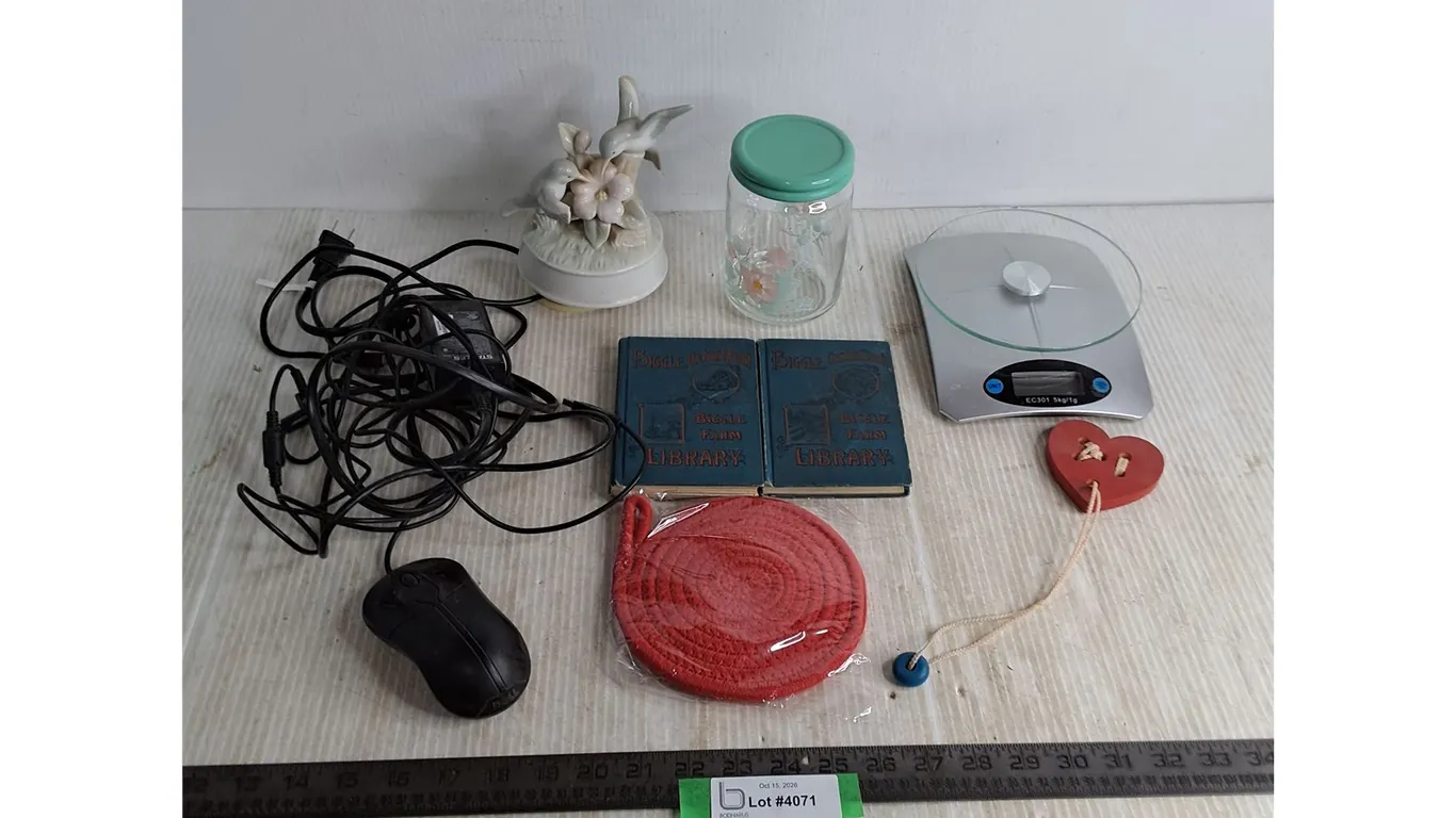 Food Scale, Trivet, Vintage Books, Mouse, Ornament, Misc.