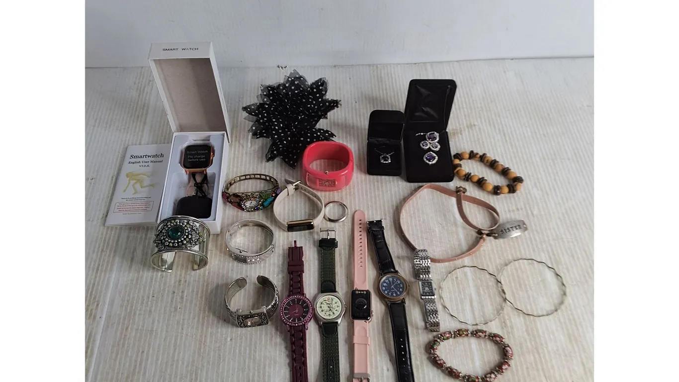 (11) Ladies Watches, Jewelry Sets, Bracelets, Misc.