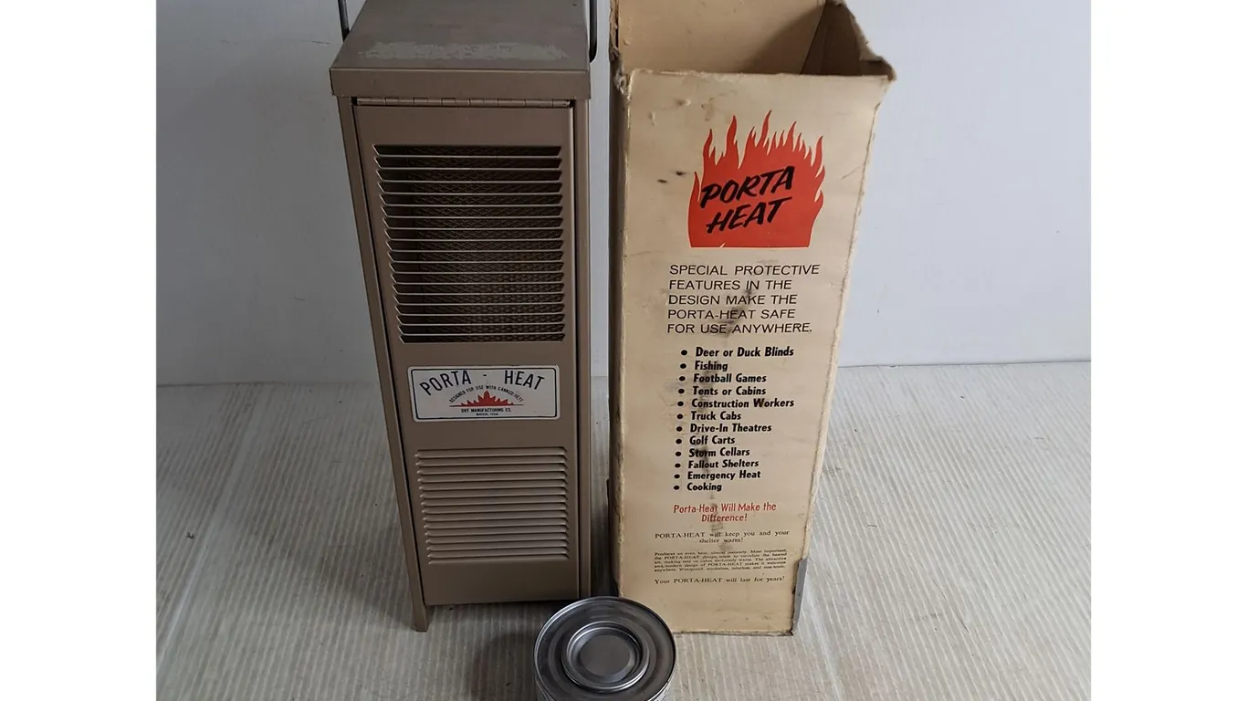 Porta-Heat Heater, Can of 2 Hour Methanol, Pickup Only