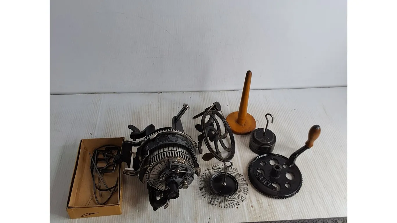 Vintage Unassembled "The Auto Knitter" Circular Knitting Machine