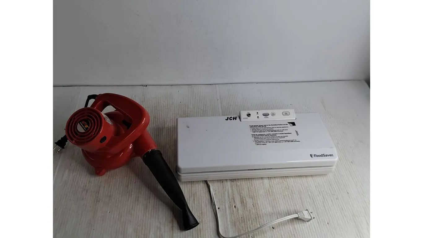Performance Tool Mini Leaf Blower - Tested, JCH Food Saver - No Power, As is