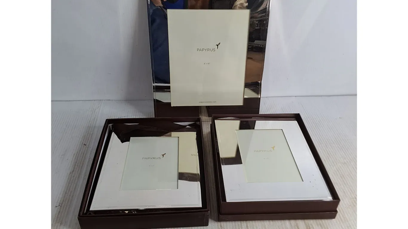 (3) Papyrus Mirrored Picture Frames