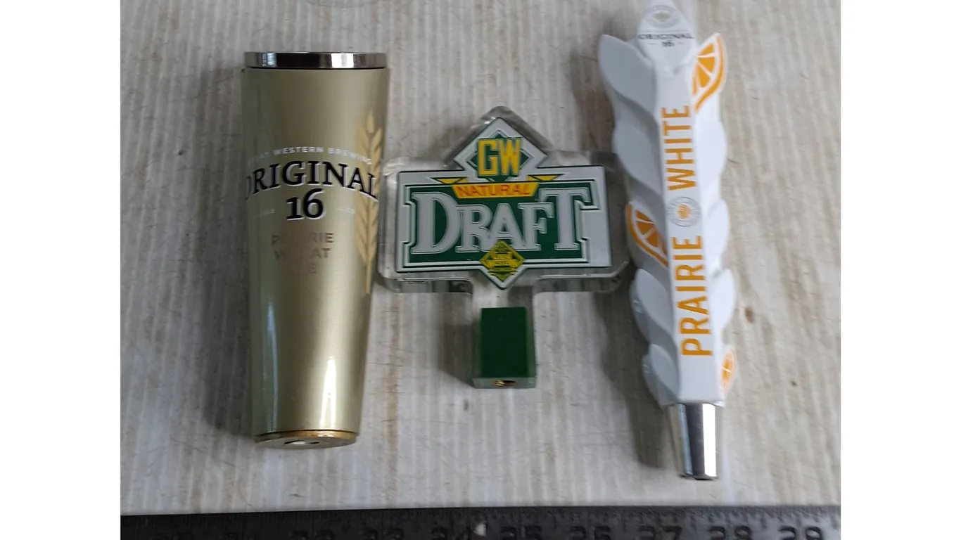 (3) Bar Taps - Original 16 & Great Western