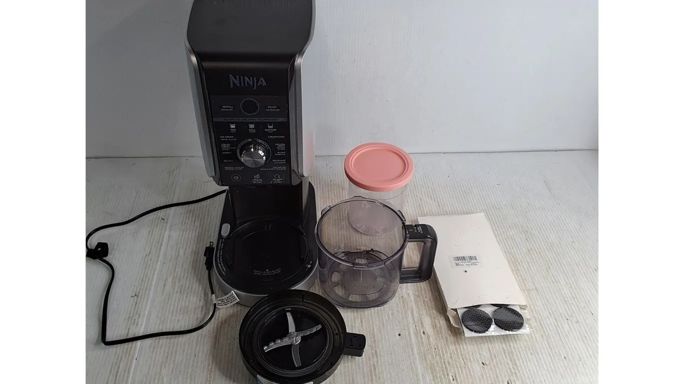 Ninja Frozen Treats Machine - Powers On w/Accessories, Furniture Floor Pads