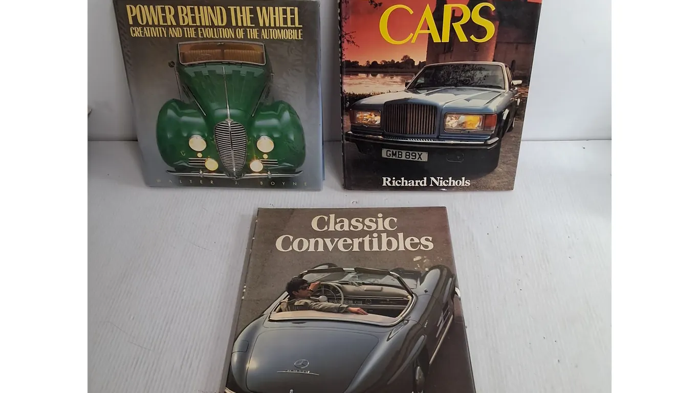 (3) Automotive Books- Power Behind the Wheel, Dream Cars & Classic Convertibles