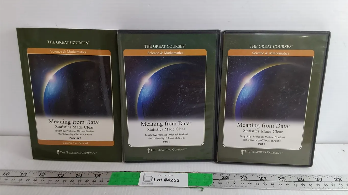 Meaning from Data: Statistics Made Clear Guidebook & DVDs- Missing Disc 1