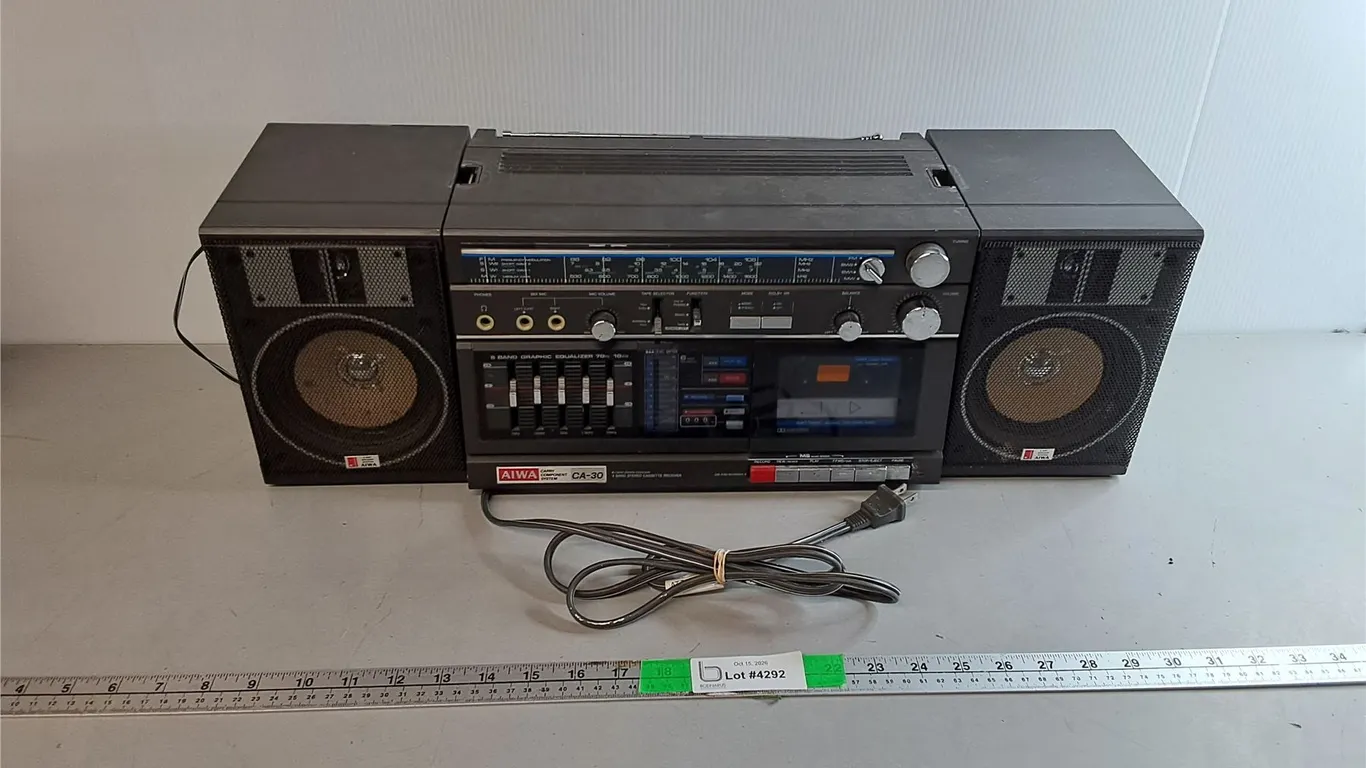 Aiwa Radio/Cassette Player- As Is, Can't Ship