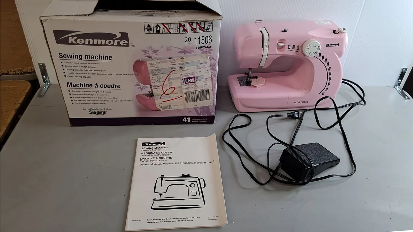Kenmore Mini Ultra Sewing Machine- Powers On, Can't Ship