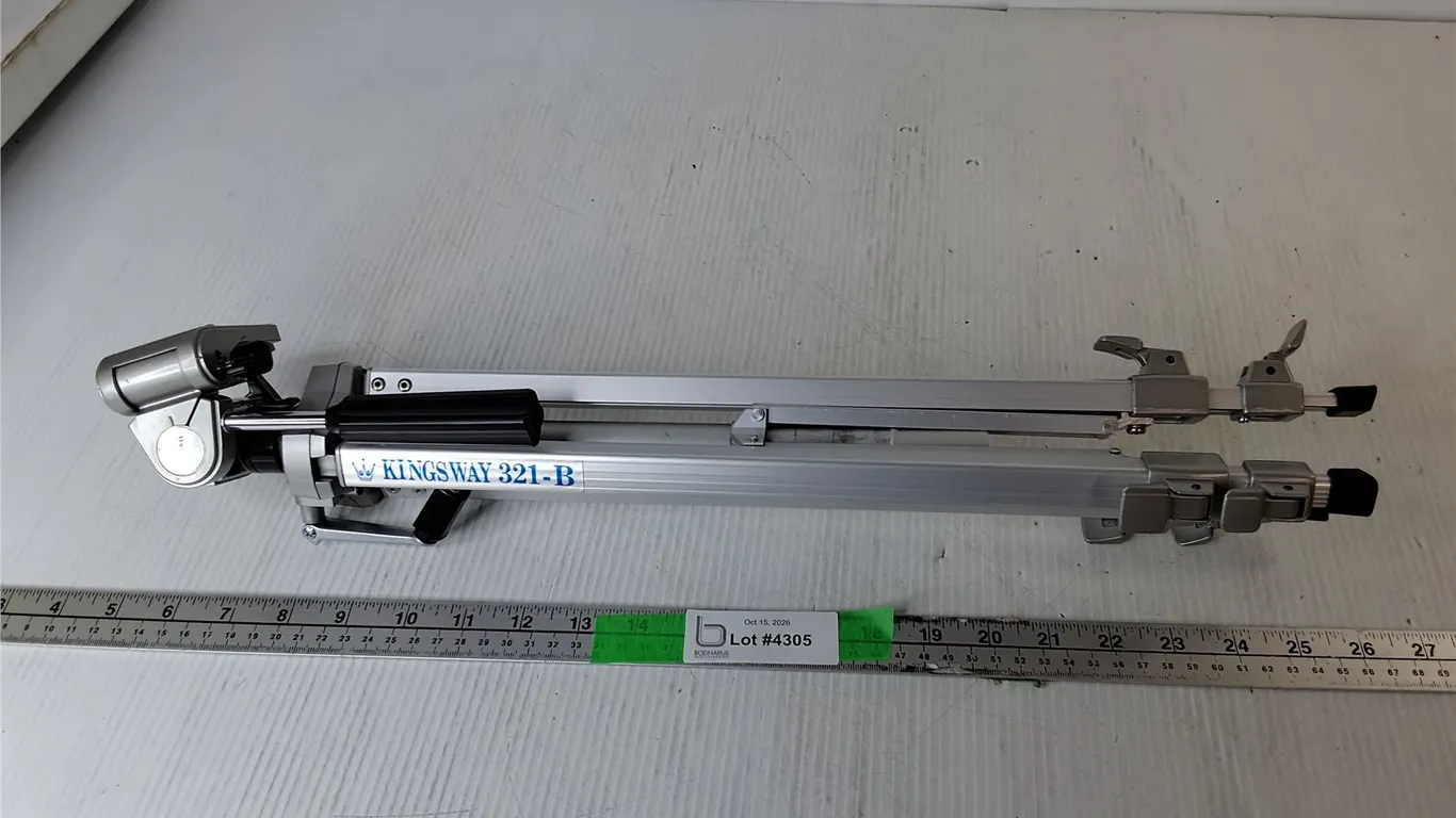 Kingsway 321-B Metal Tripod up to 46"- One Leg Broken/As Is