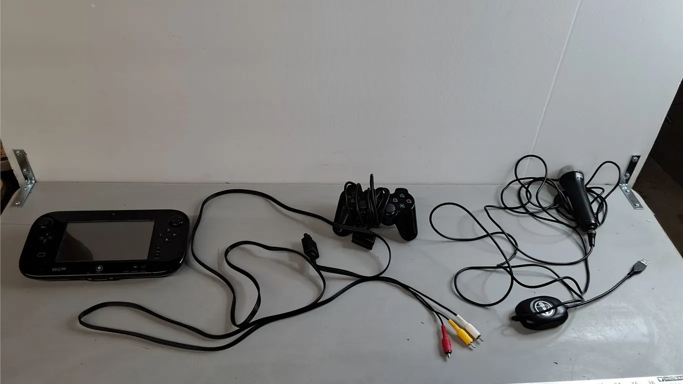 Playstation Controller, Rockband Mic, Wii U Gamepad- All Untested
