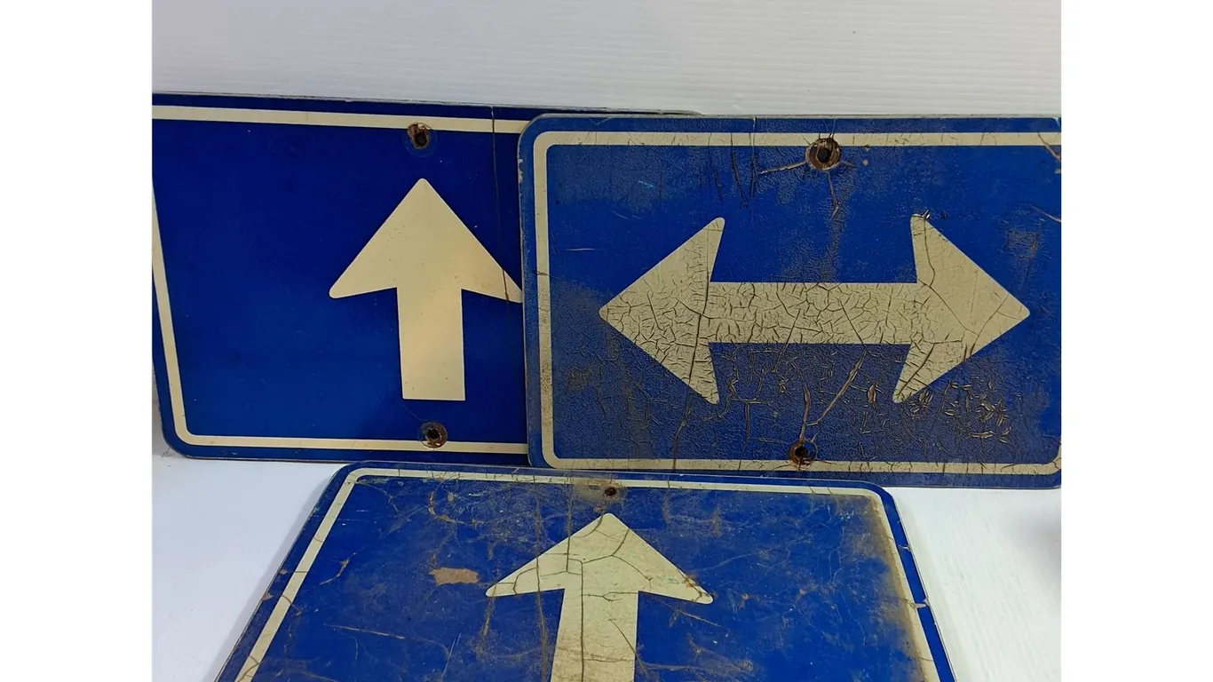 Wooden Road Signs (3) - 18" x 12"