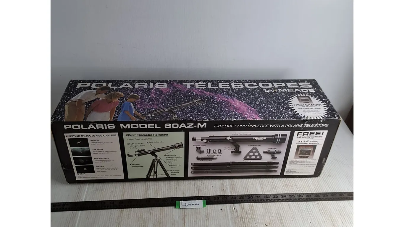 Polaris 60AZ-M Telescope - 31" Box,Pickup Preferred