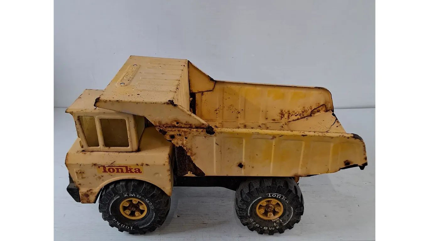 1970s Mighty Tonka Pressed Steel Yellow Dump Truck As-Is
