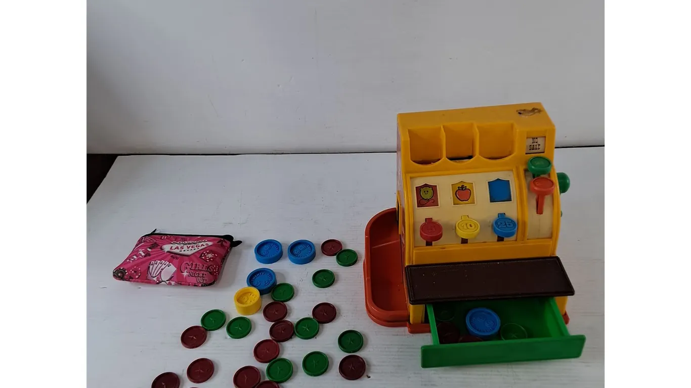 Toy Cash Register Works, Ty Coins, Las Vegas Coinpurse