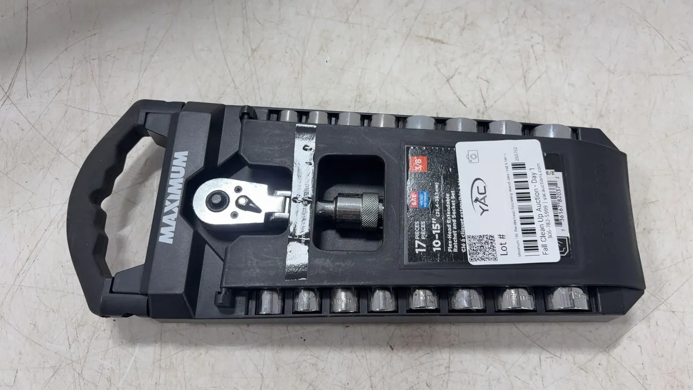 Maximum 180° Flexible Head Ratcheting Wrench Sets - SAE & Metric