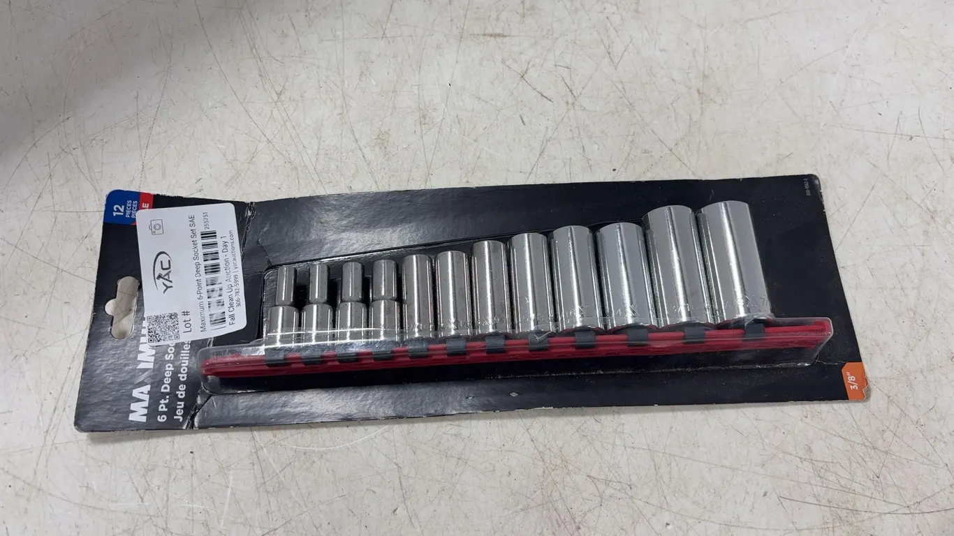 Maximum 6-Point Deep Socket Set SAE