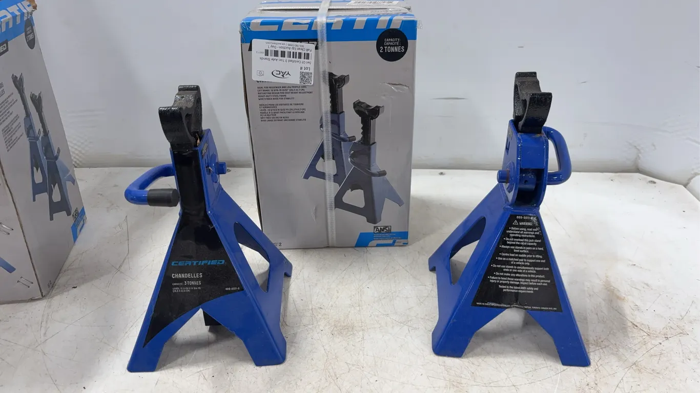 Set Of Certified 3 Ton Axle Stands