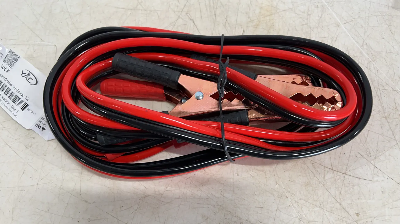 Booster Cables 10 Gauge 12’