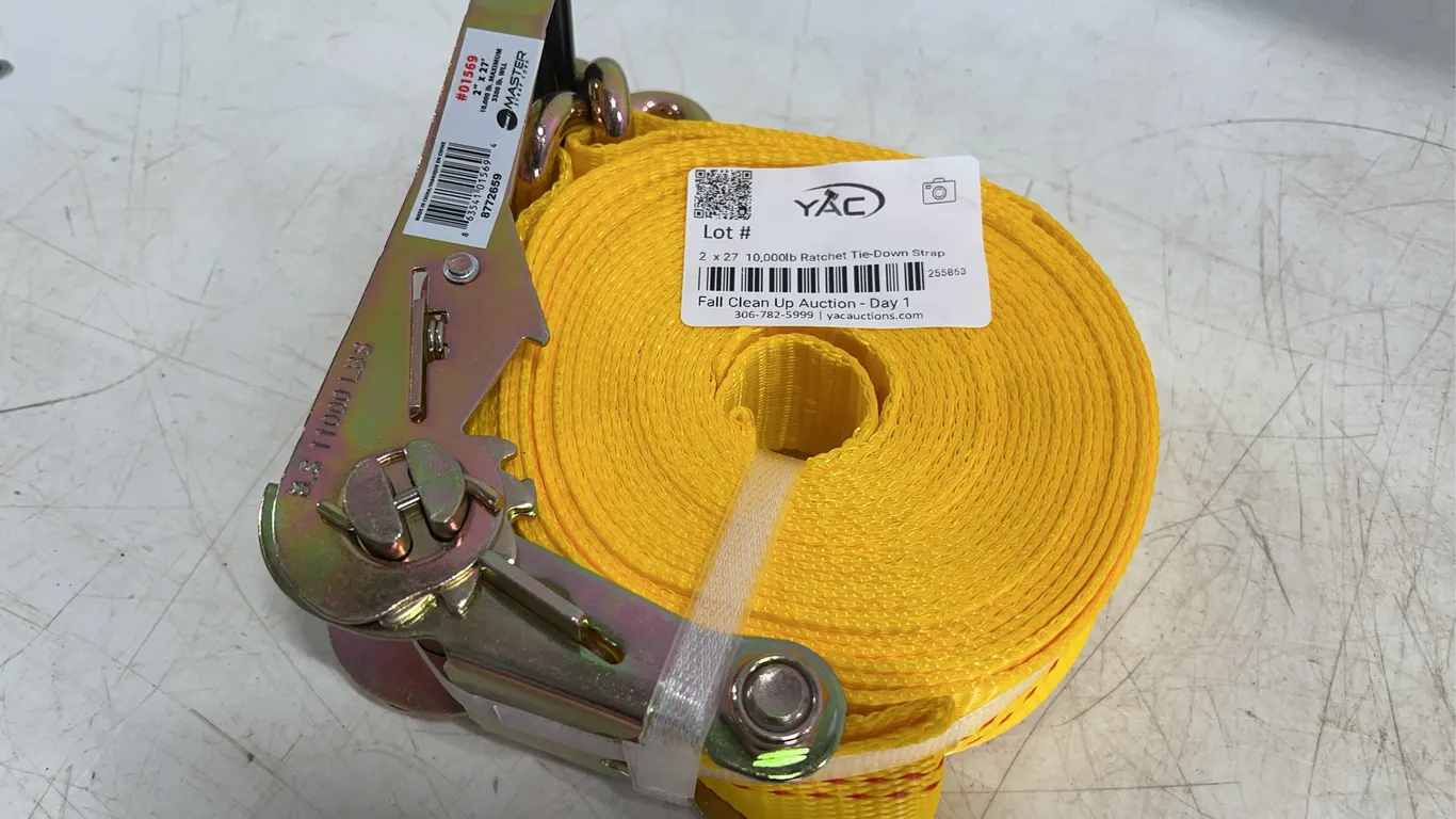 2” x 27’ 10,000lb Ratchet Tie-Down Strap